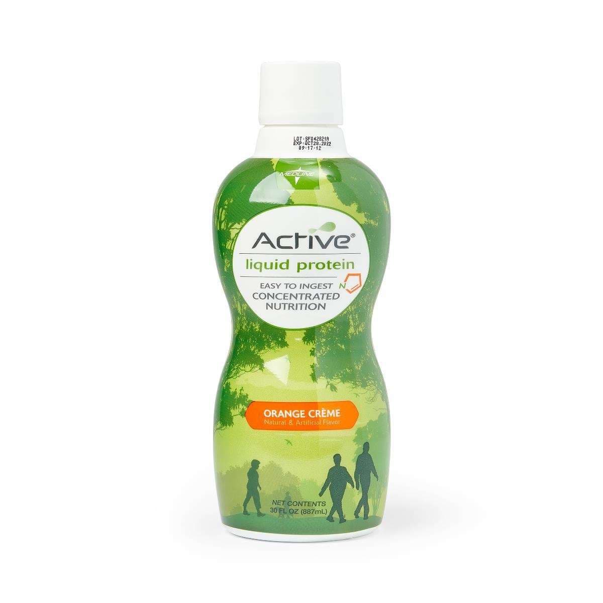 Active Liquid Protein Nutritional Supplement, Orange - Case of 4 - Image 1