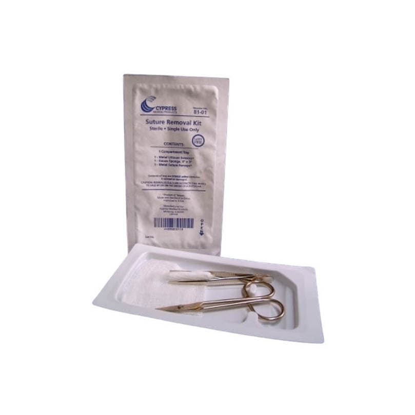 C-Core Medical Suture Removal Kit Sterile - Case of 50 - Image 1