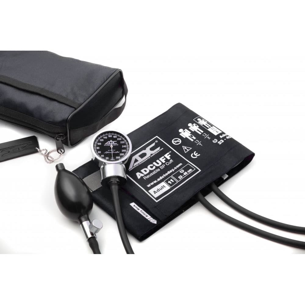 ADC Diagnostix 778 Pocket Aneroid Sphyg, Adult Only, Black - Image 1