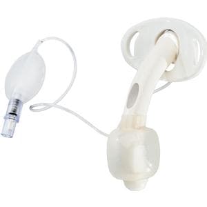 Shiley Reusable Low Pressure Cuffed Fenestrated Tracheostomy Tube, Size 8, 12.2 OD x 7.6 ID x 81 L - Image 1