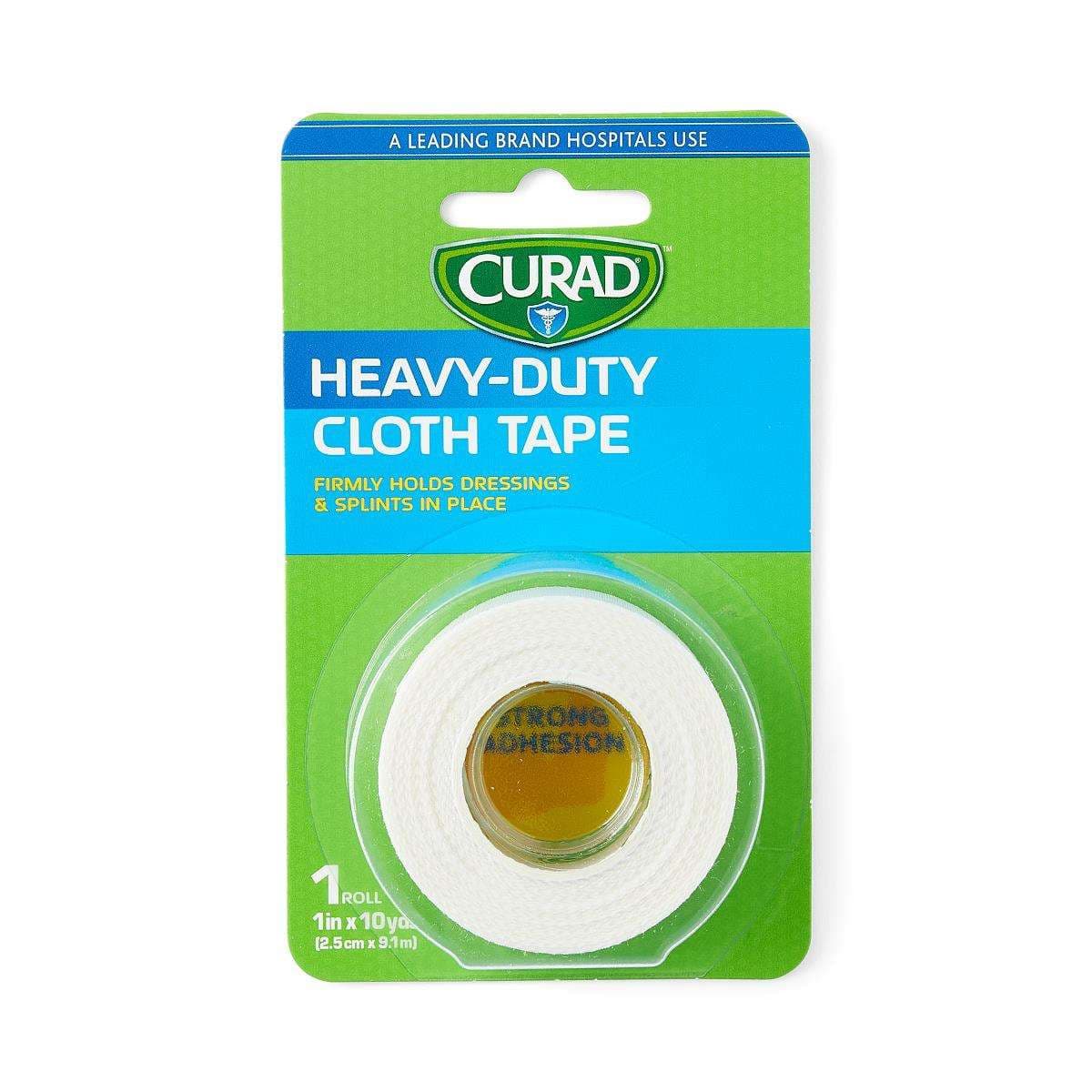 Curad Heavy-Duty Cloth Tape, 1 Inch x 24 Yard - Case of 24 - Image 1