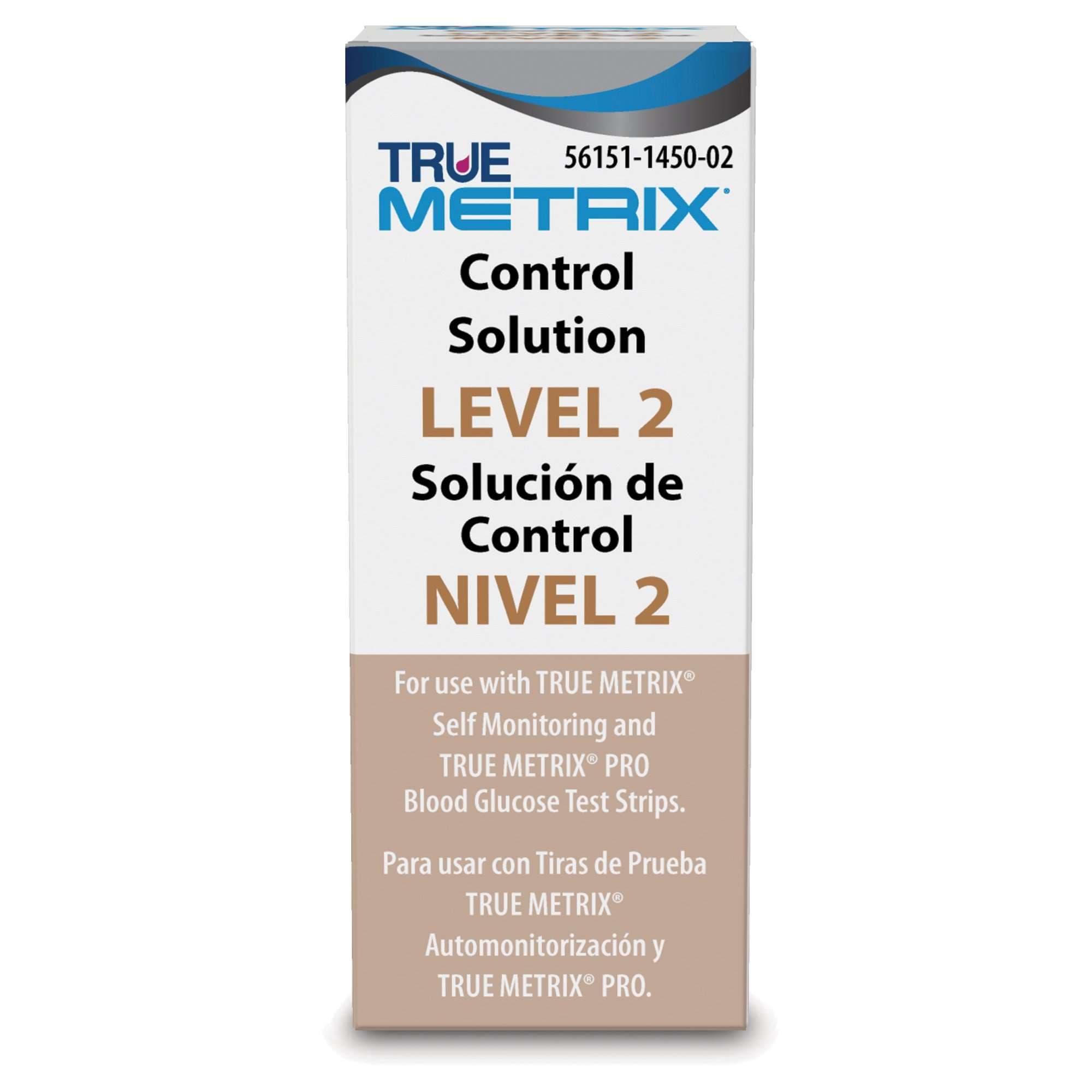 True Metrix Blood Glucose Control Solution, Level 2 - Image 1