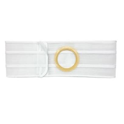 Nu-Hope Nu-Form 4" White Regular Elastic Ostomy Support Belt with Prolapse, Large, 2-3/4 Inch - Each - Image 1