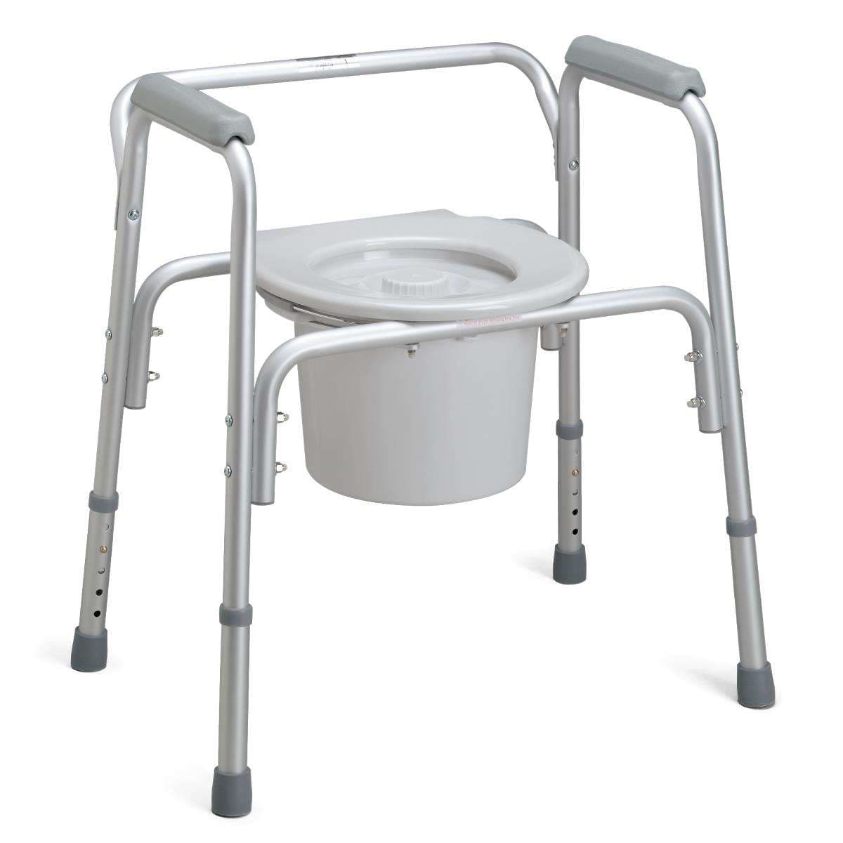 Medline Aluminium Bedside Commode
