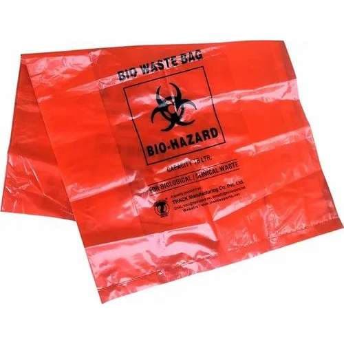 RD Plastics Company Biohazard Bag, 8 x 10 Inch - Case of 1000 - Image 1