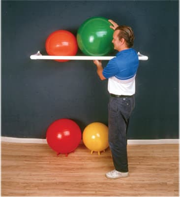 CanDo PVC Exercise Ball Rack, Wall Rack - Image 1