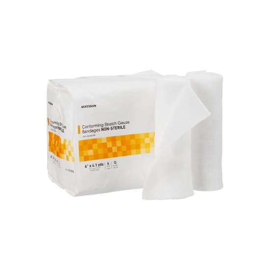 McKesson Polyester Conforming Bandage, 6 Inch x 4-1/10 Yard - Case of 48 - Image 1