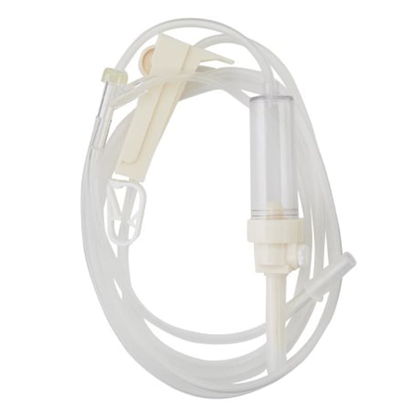 ExelInt Primary IV Administration Set Without Filter, Luer Slip Connector - Each - Image 1