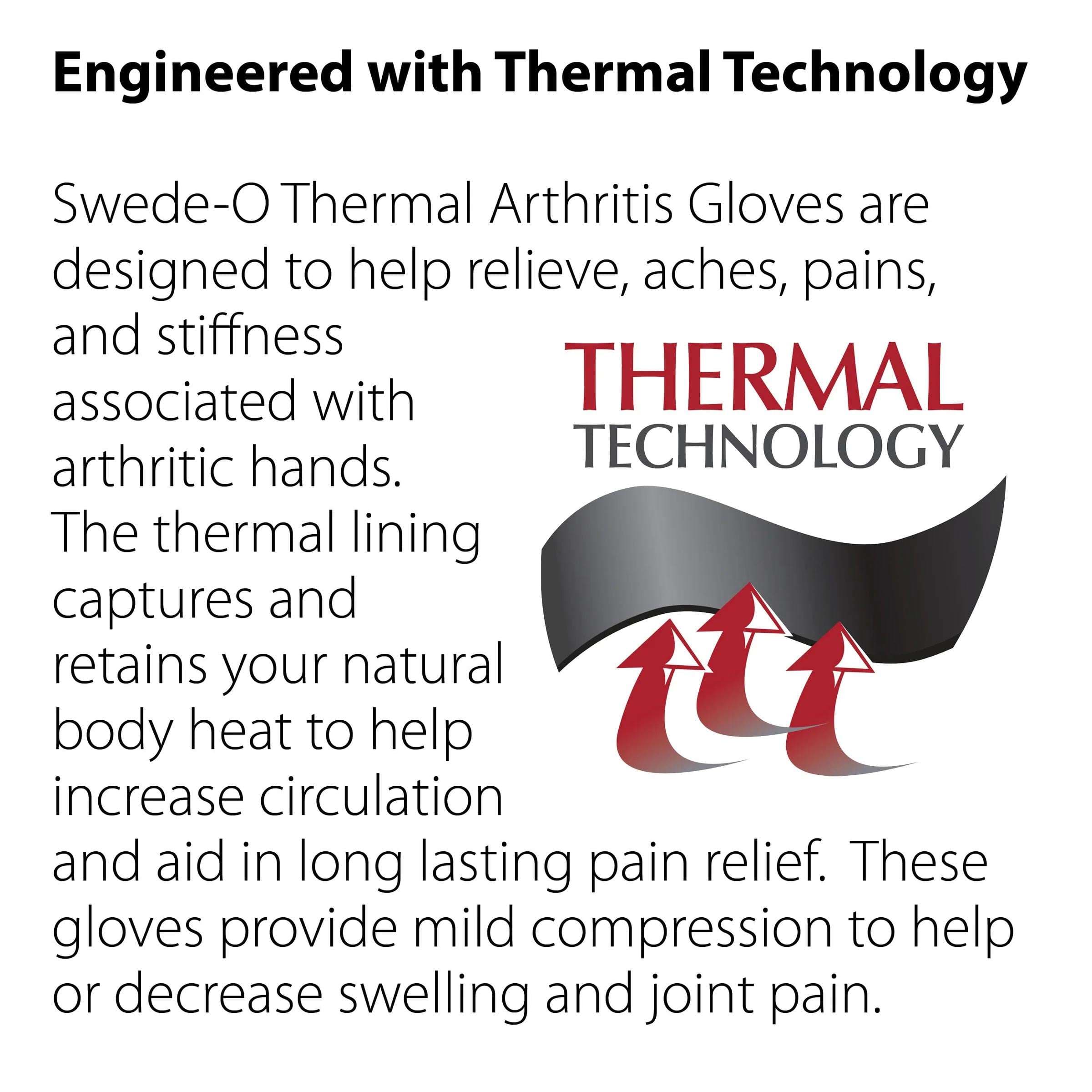 Swede-O Thermal Arthritic Gloves, Black - Image 8