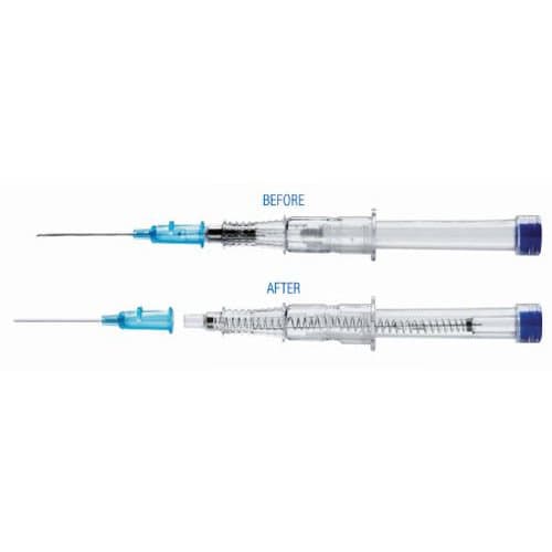Retractable VanishPoint Peripheral IV Catheter,22 Gauge,1 Inch - Each - Image 1