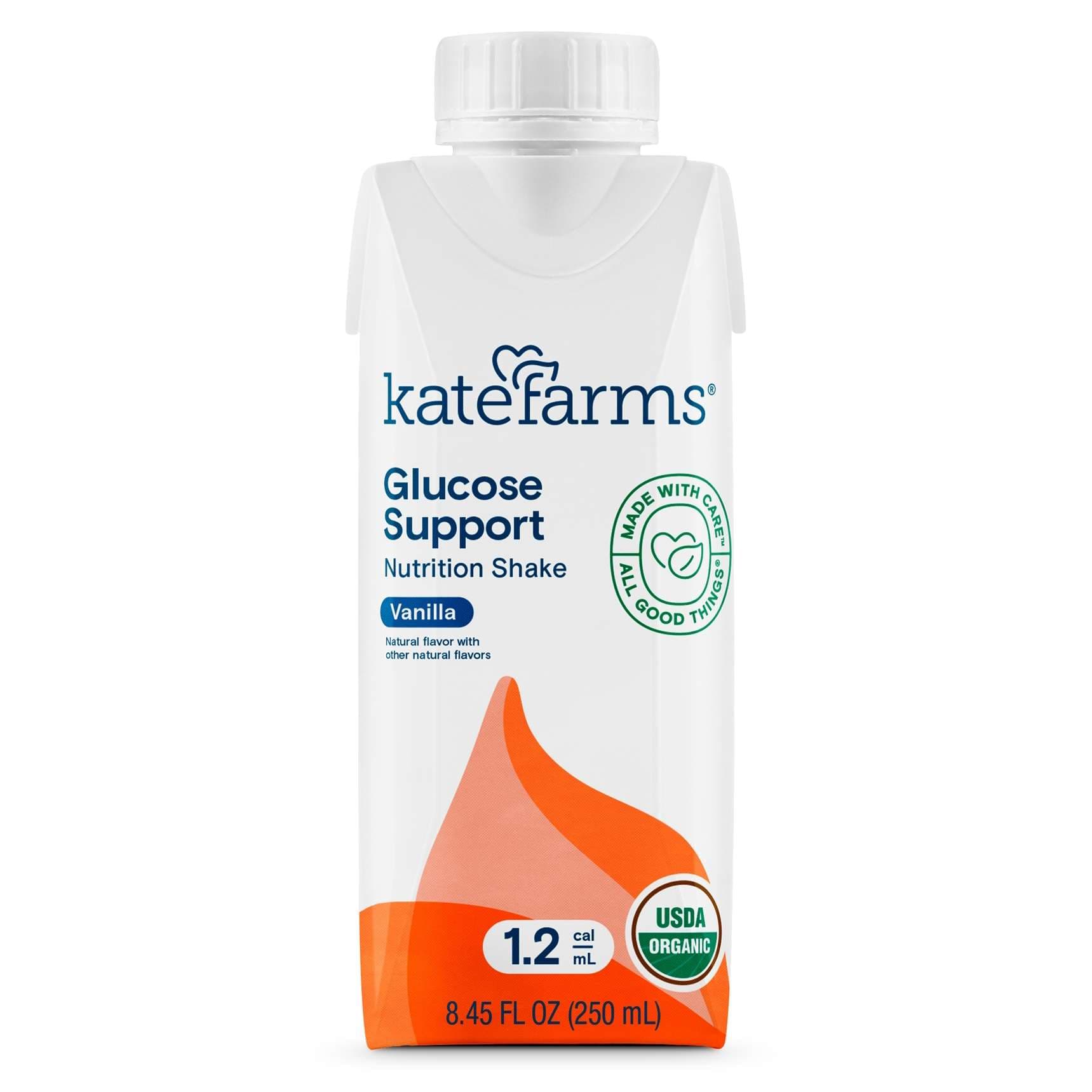 Kate Farms Glucose Support 1.2 Nutrition Shake, Vanilla, 8.45 oz - Each - Image 1