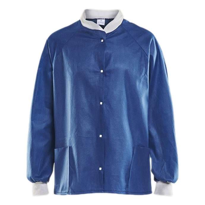 Molnlycke Healthcare Warm-Up Jacket, Small, Blue - Case of 48 - Image 1
