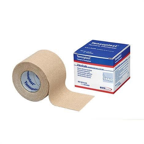 Tensoplast Athletic Elastic Adhesive Bandage, 4 Inch x 5 Yard, Tan - Case of 16 - Image 1