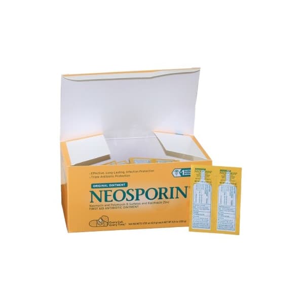 Neosporin First Aid Antibiotic Ointment, 0.9 Gram - Case of 1728 - Image 1