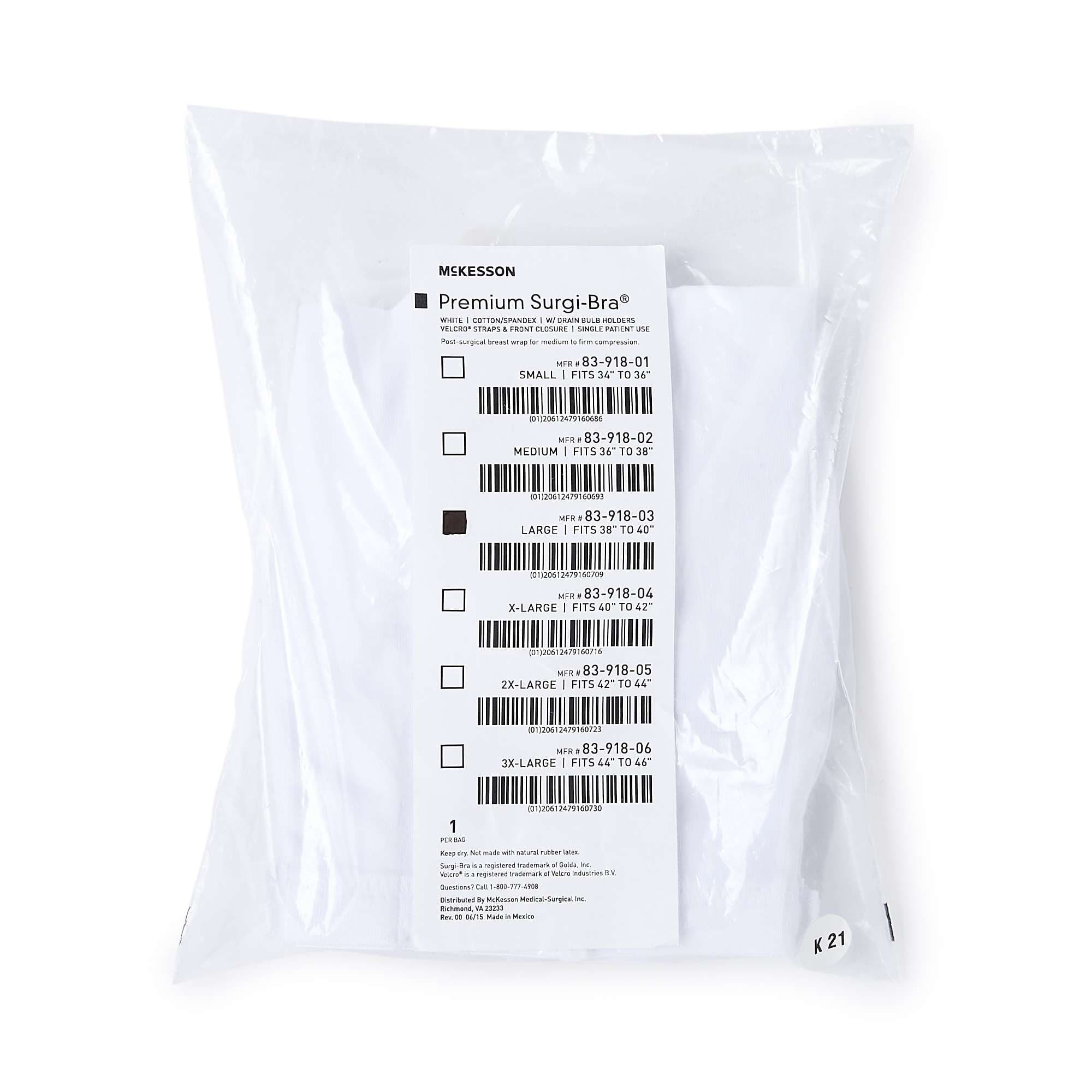 McKesson Premium Post-Surgical Bra - Image 2