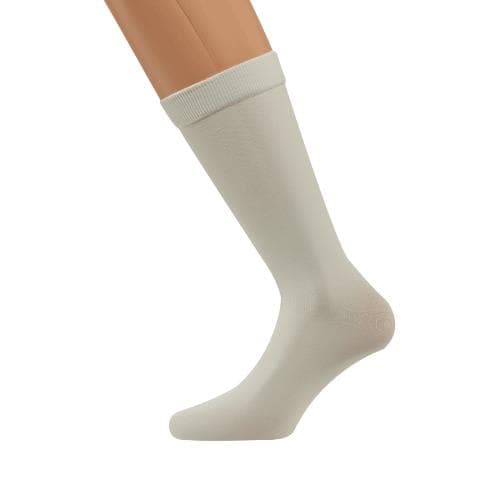 Juzo White Full Foot Knee High Stocking Ulcer Liner, Large - Pair - Image 1