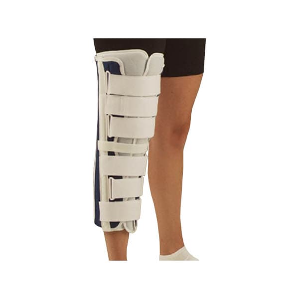 Deroyal Knee Immobilizer Blue, 22 Inch Length, One Size, Left or Right Knee, Closed Patella - Each - Image 1