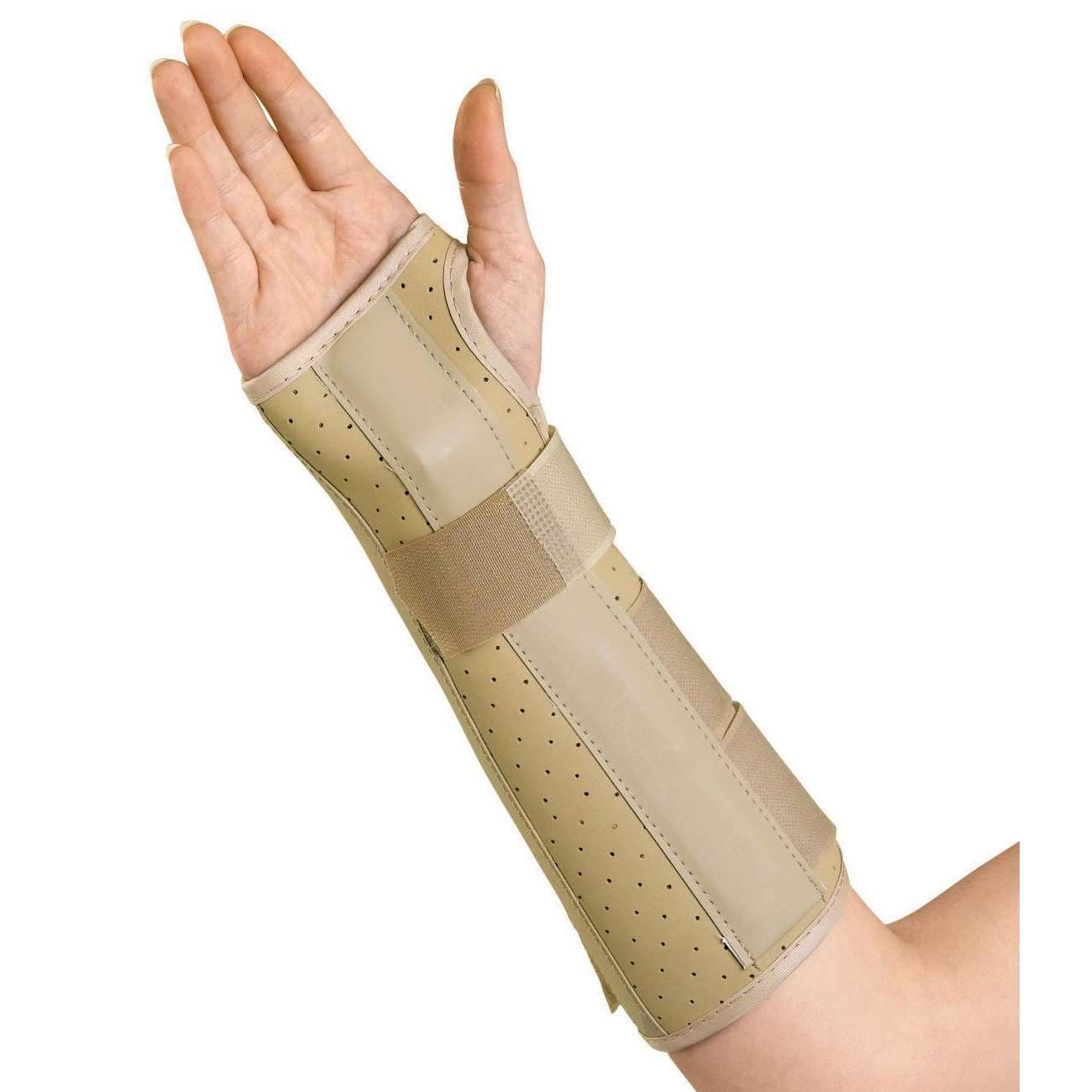 Medline Vinyl Wrist and Forearm Splints, 10 Inch, Right, Small - Image 1