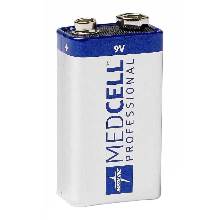 Medline MedCell Alkaline Batteries, 9v - Case of 72 - Image 1