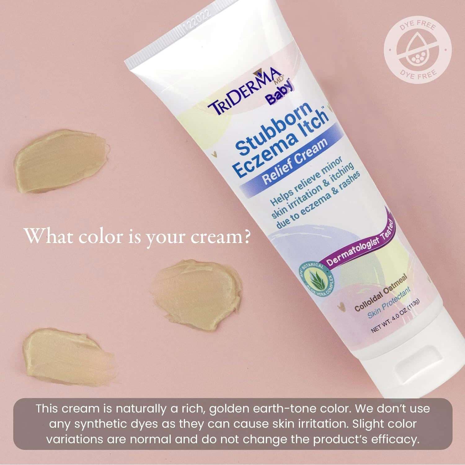 Triderma Baby Stubborn Eczema Itch Relief Cream, 4 oz - Image 3