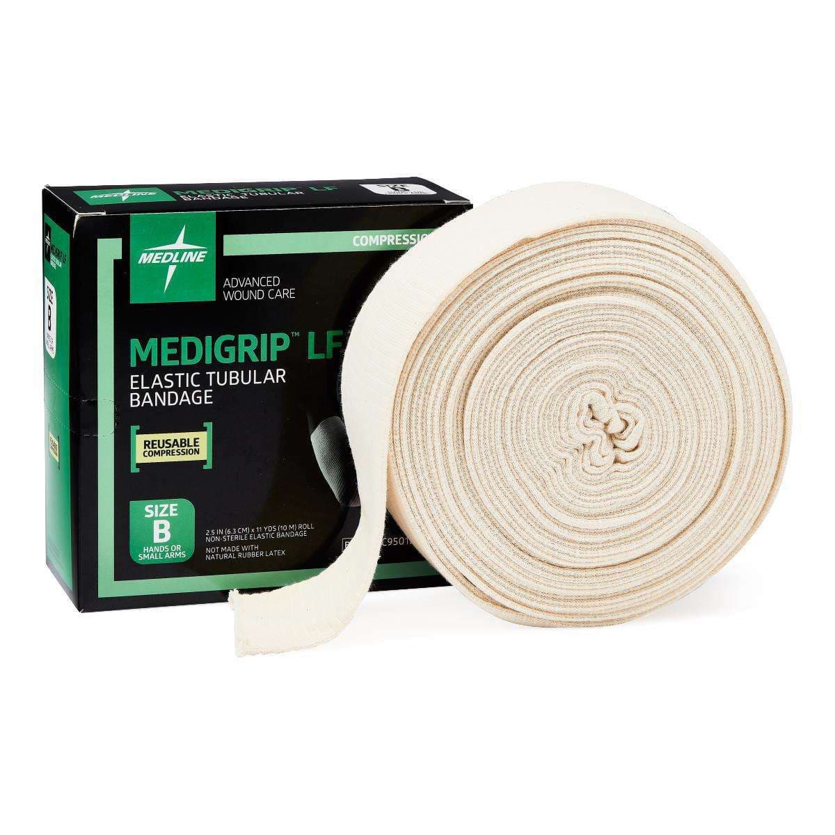 Medigrip LF Elastic Tubular Support Bandage, Size B, 2-1/2 Inch x 11 Yard - Each - Image 1