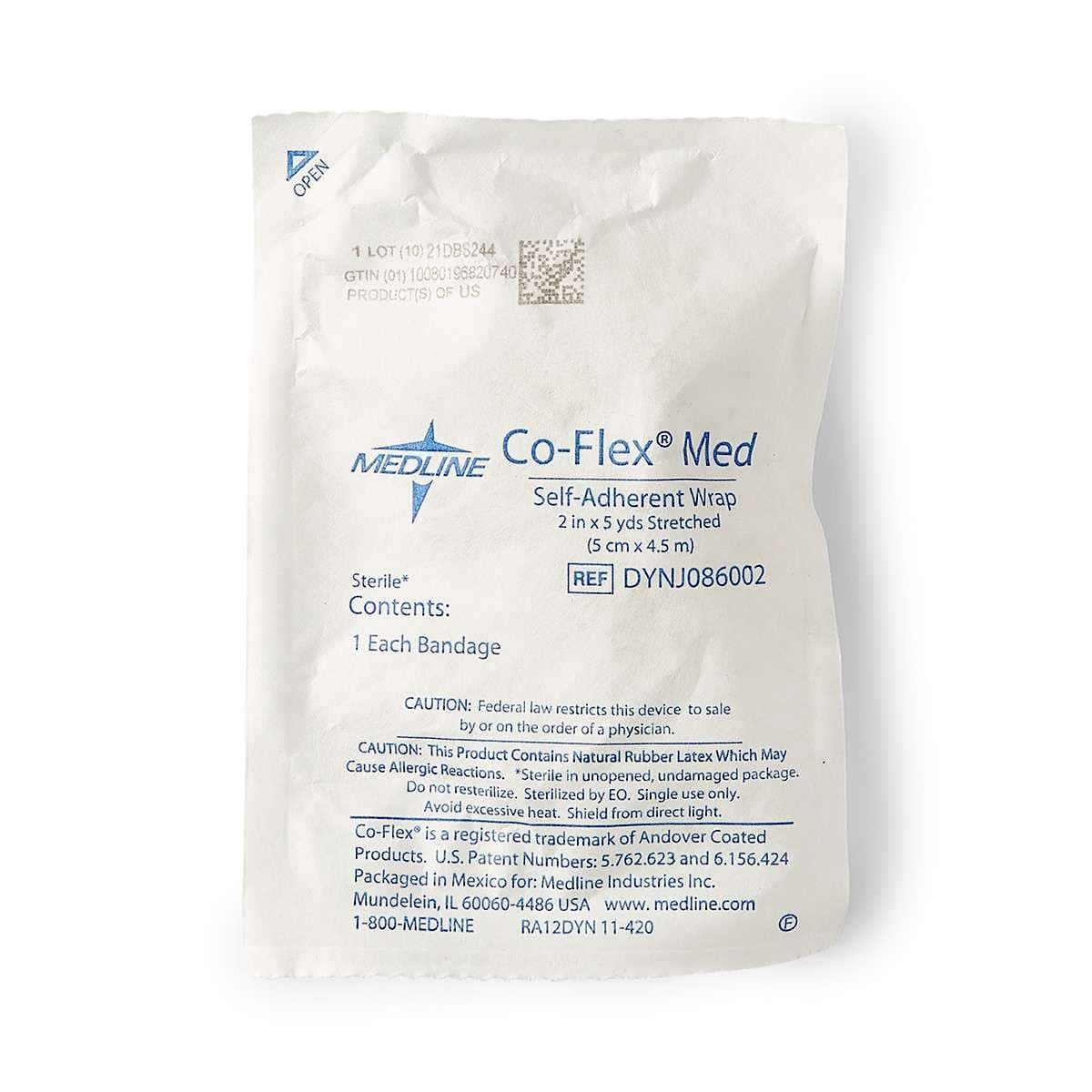 CoFlex Latex Cohesive Bandages, 2 Inch x 5 Yard - Image 1