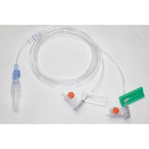 Alimed Multi-Lumen Subcutaneous Infusion Set, 24 Gauge x 2, 9 mm, 36 Inch - Box of 10 - Image 1