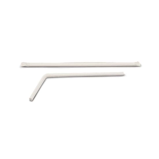 Medline Industries Flexible Drinking Straw 7-3/4 Inch Length - Case of 1600 - Image 1