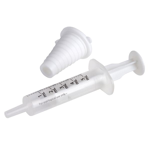 Apothecary Korc Oral Medication Syringe, 5 mL - Package of 6 - Image 1