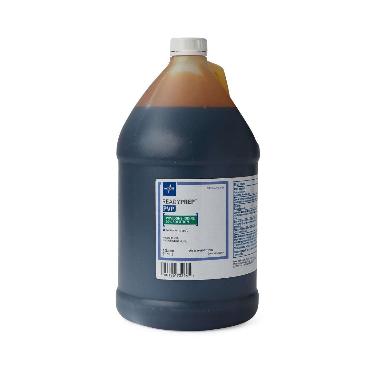 Medline Povidone Iodine Prep Solutions, 1 Gallon - Image 1