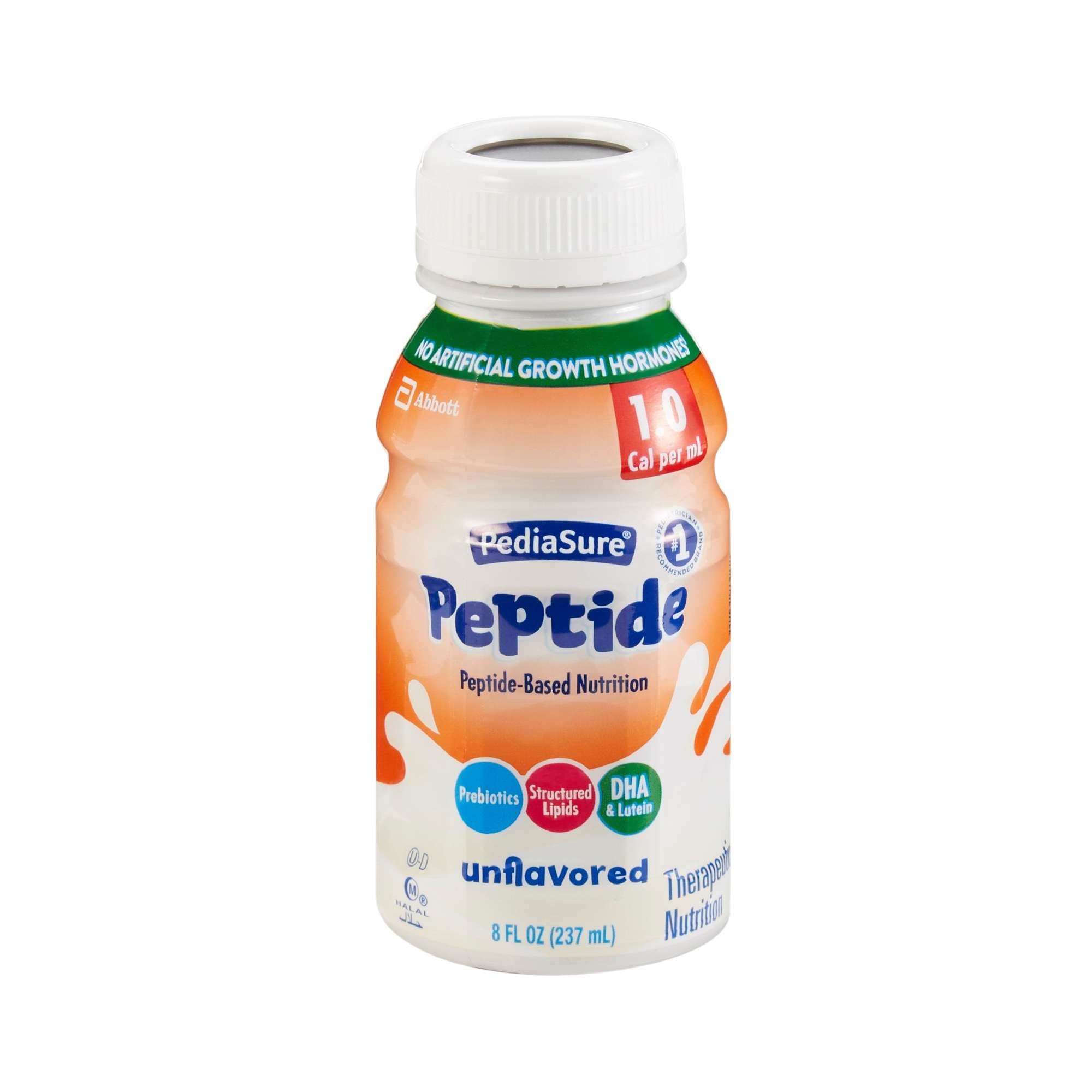 PediaSure Peptide 1.0 Cal Pediatric Oral Supplement, 8 oz, Unflavored - Case of 24 - Image 1
