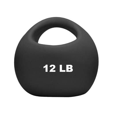 CanDo One Handle Medicine Ball, 12 Lbs, Black - Image 1
