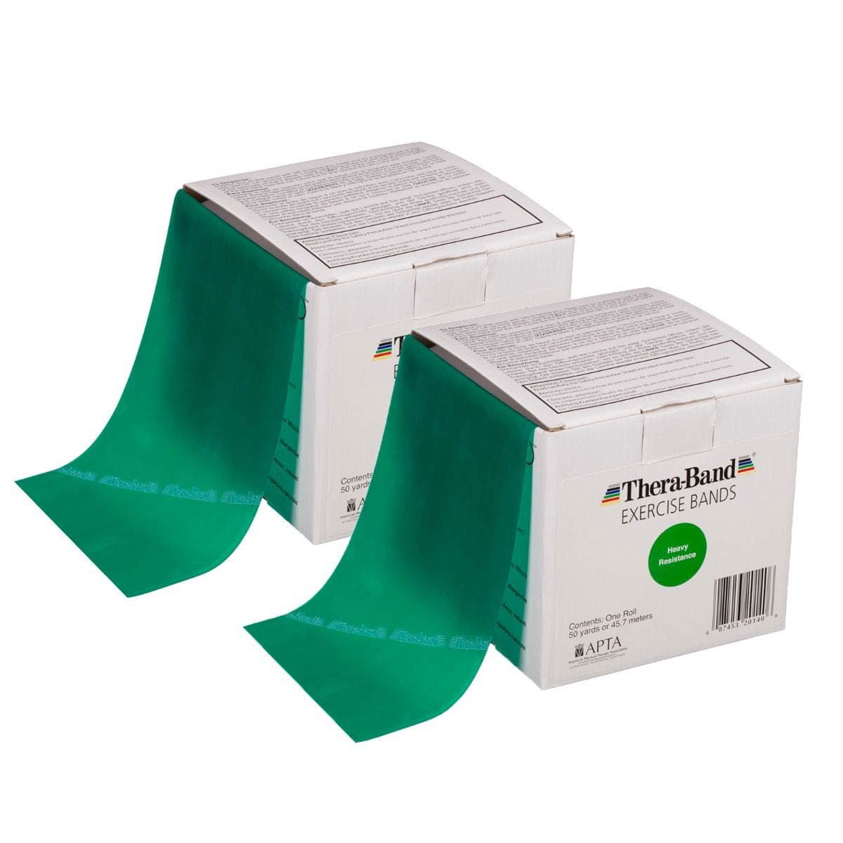 TheraBand Professional Latex Resistance Bands 5" x 100 yards Long Heavy Green - Box of 1 - Image 1