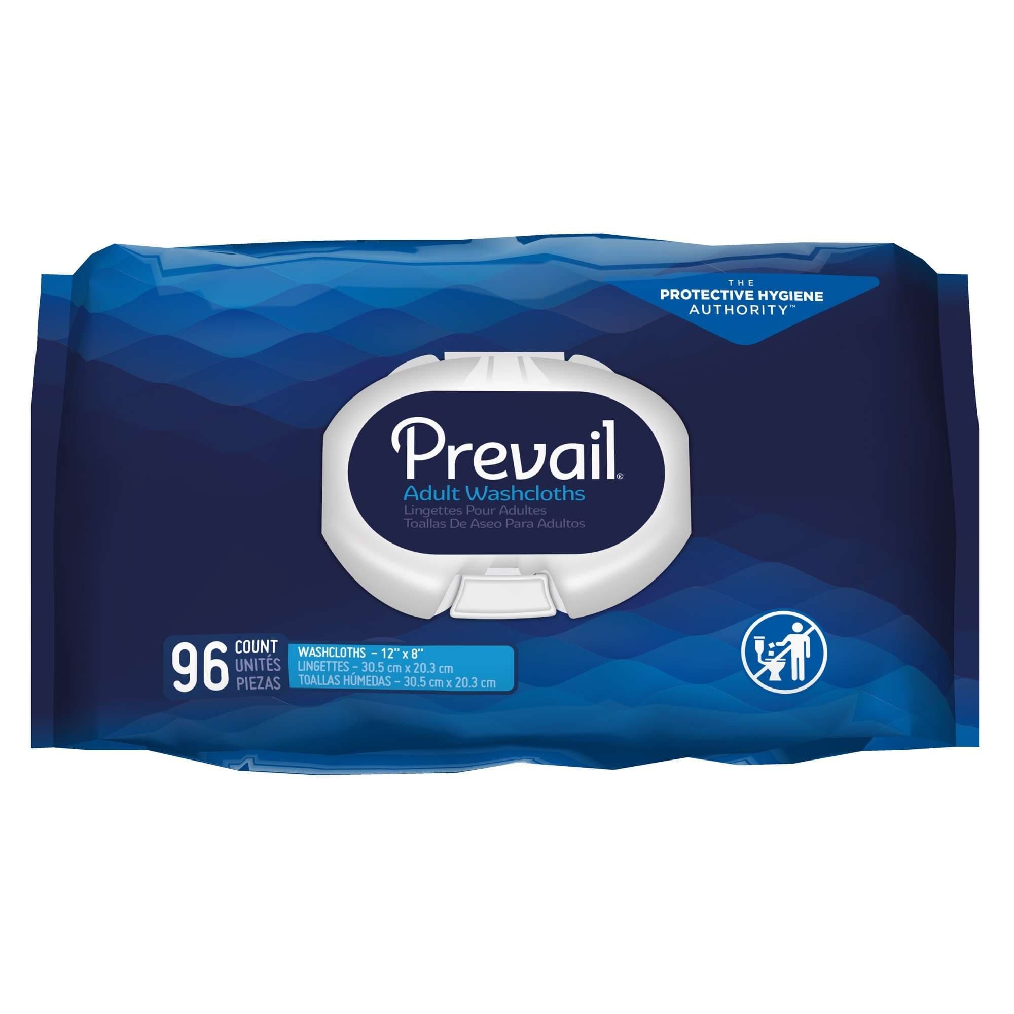 Prevail Adult Washcloths with Aloe, Chamomile And Vitamin E - Package of 96 - Image 1