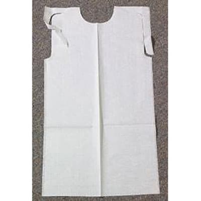 Tidi Adult Disposable Bib, White, 18 x 32 Inch - Case of 300 - Image 1