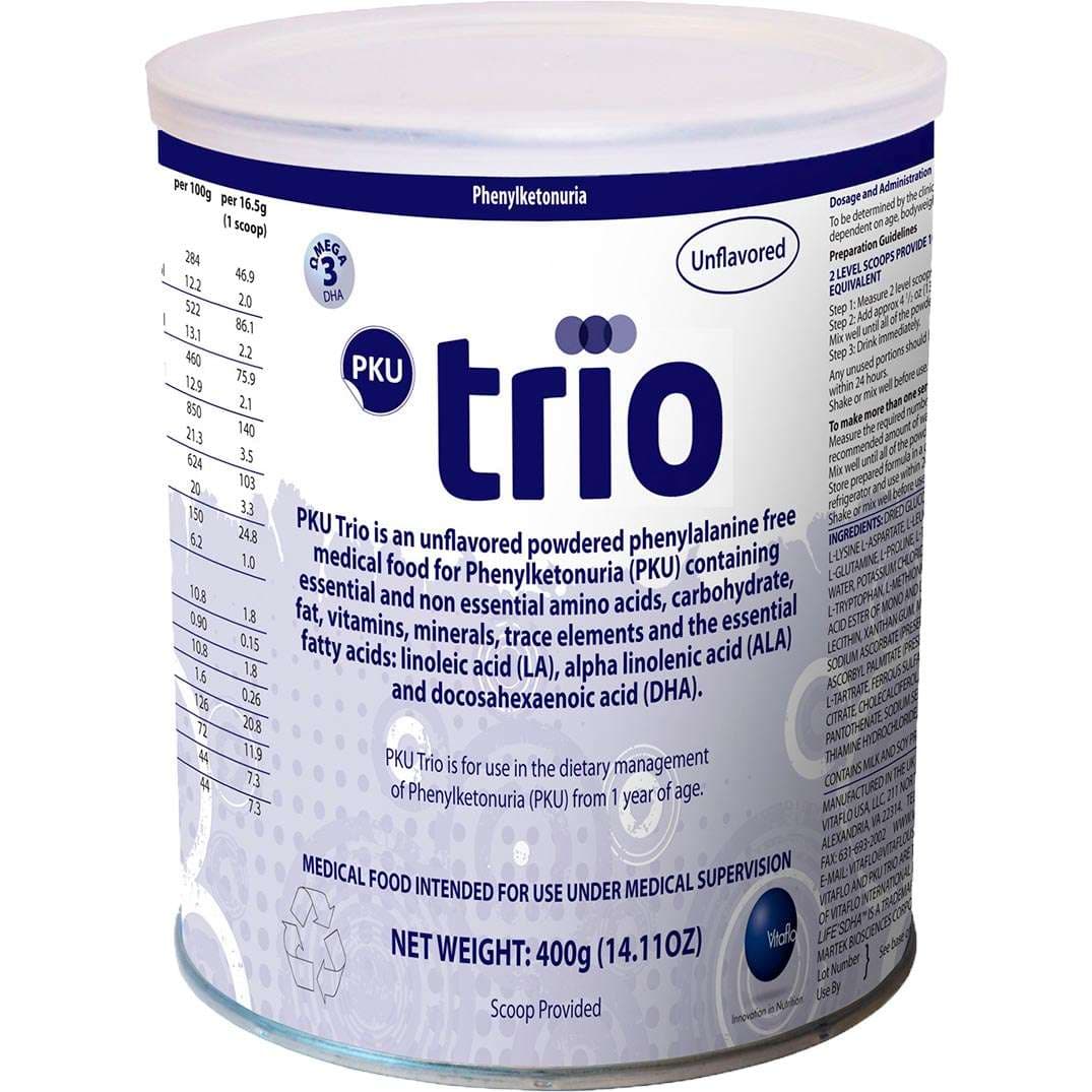 Vitaflo Trio PKU Oral Supplement, Unflavored, 400 Gram - Each - Image 1
