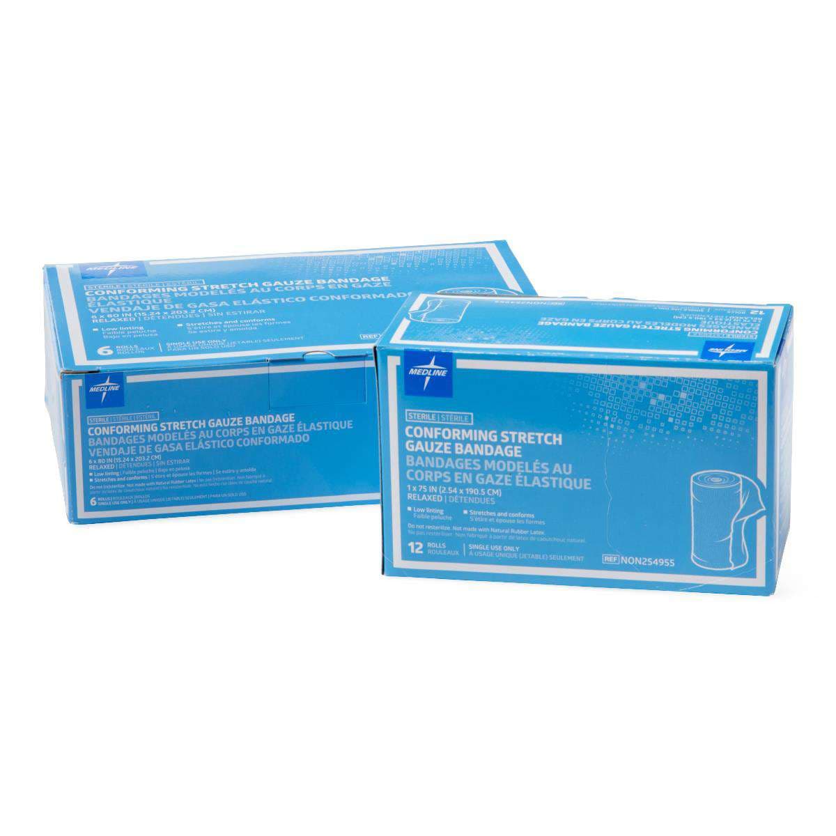 Medline Sterile Conforming Stretch Gauze Bandages - Image 2