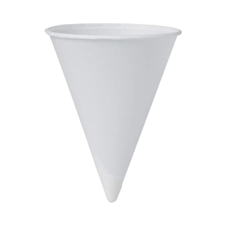 Bare Eco-Forward Drinking Cup White Without Graduations Without Handle Cold, 4.25 oz. - Package of 200 - Image 1