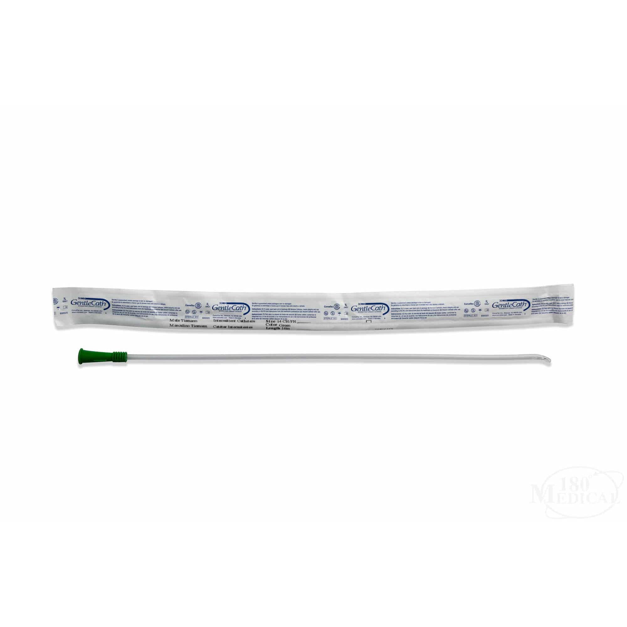 GentleCath Uncoated PVC Intermittent Catheter for Male, Coude Tip - Image 4