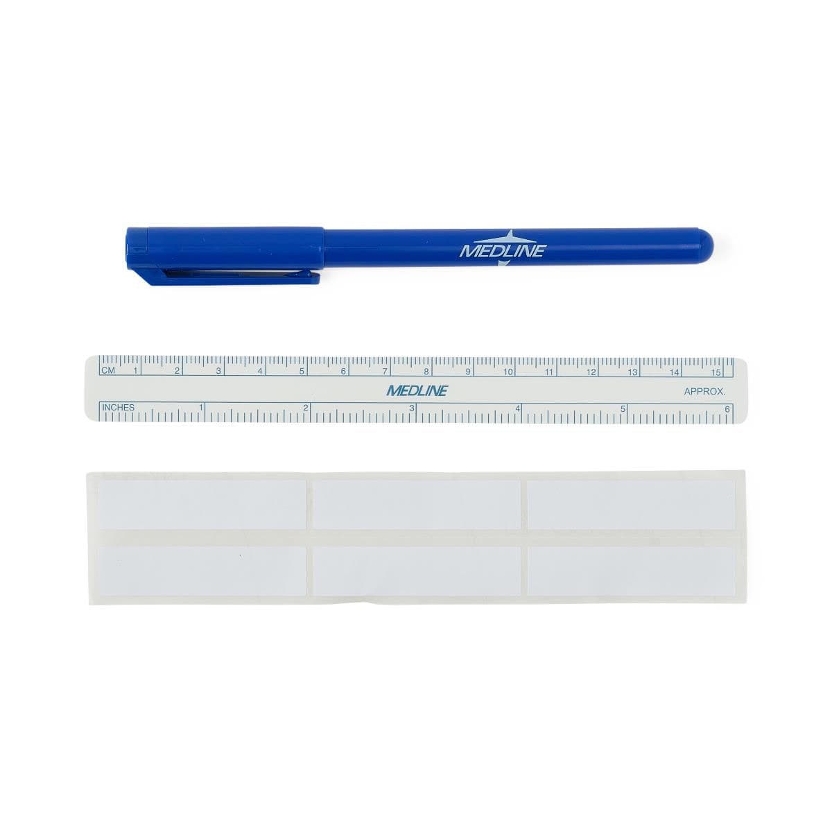 Medline Skin Marker with Ruler, with Labels - Case of 50 - Image 1