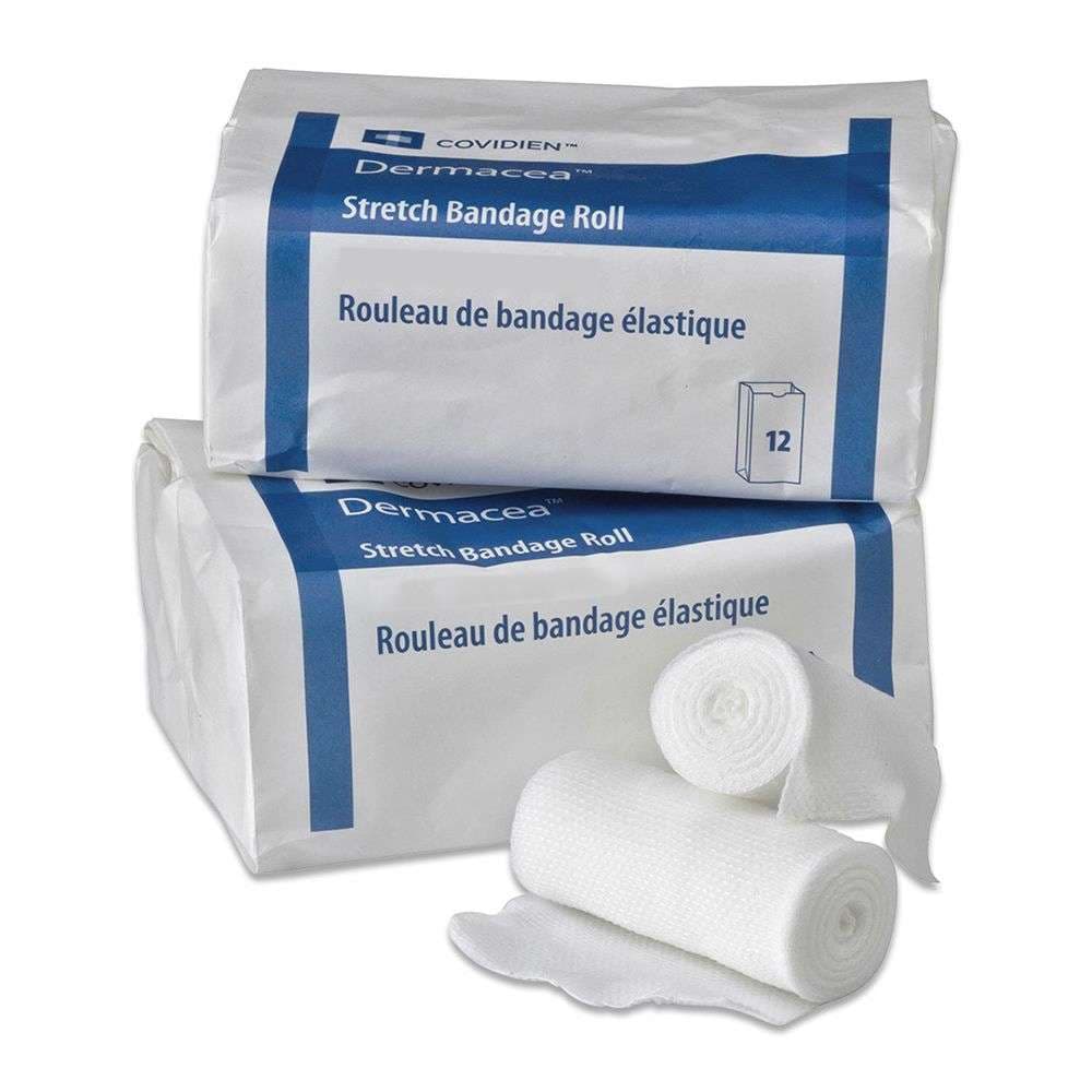 Dermacea Stretch Bandage Roll, 2 x 75 Inch, Sterile - Case of 96 - Image 1