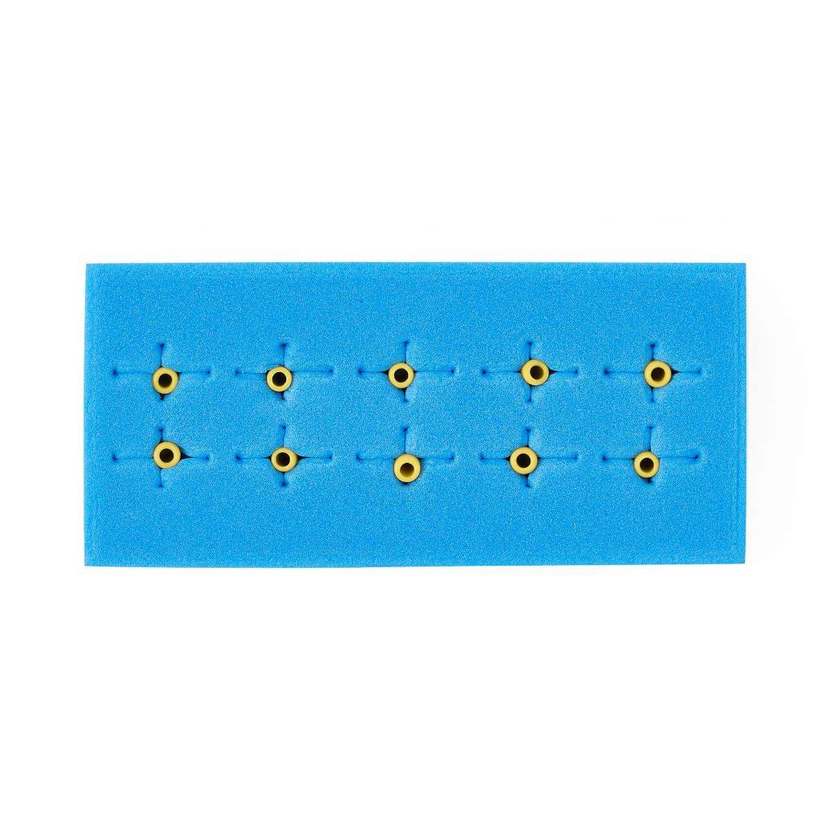 Medline X-Ray Detectable Blue Foam Suture Boots, Yellow - Image 1