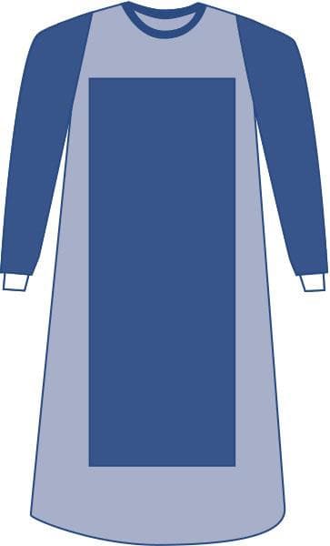 Medline Sirus Nonsterile Poly-Reinforced Large-Extra Long Surgical Gowns - Case of 100 - Image 1
