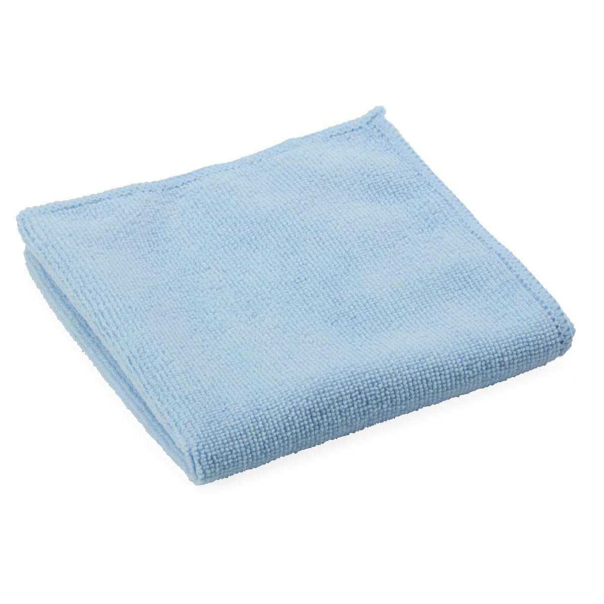 Medline Microfiber Medium-Weight Cleaning Cloths, 12 x 12 Inch, Blue - Case of 250 - Image 1