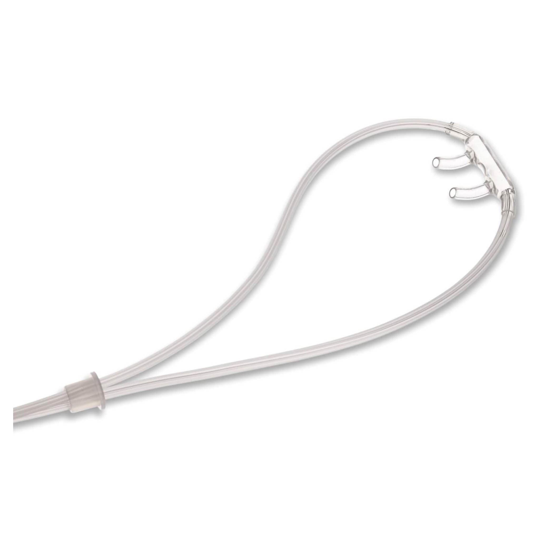 Softech Plus Pediatric Nasal Cannulas with 7 Foot O2 Supply Tubing And Universal Connector - Case of 50 - Image 1
