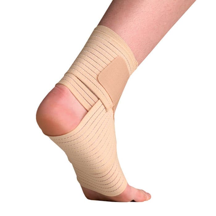 Thermoskin Elastic Ankle Wrap, Beige, Large-Extra Large - Each - Image 1