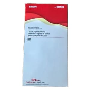 Restore Calcium Alginate Dressing, Cream, 4 x 8 Inch, Rectangle, Sterile - Box of 5 - Image 1