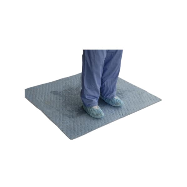 SurgiSafe Specialty Absorbent Floor Mat Blue, 40 x 72 Inch - Box of 10 - Image 1