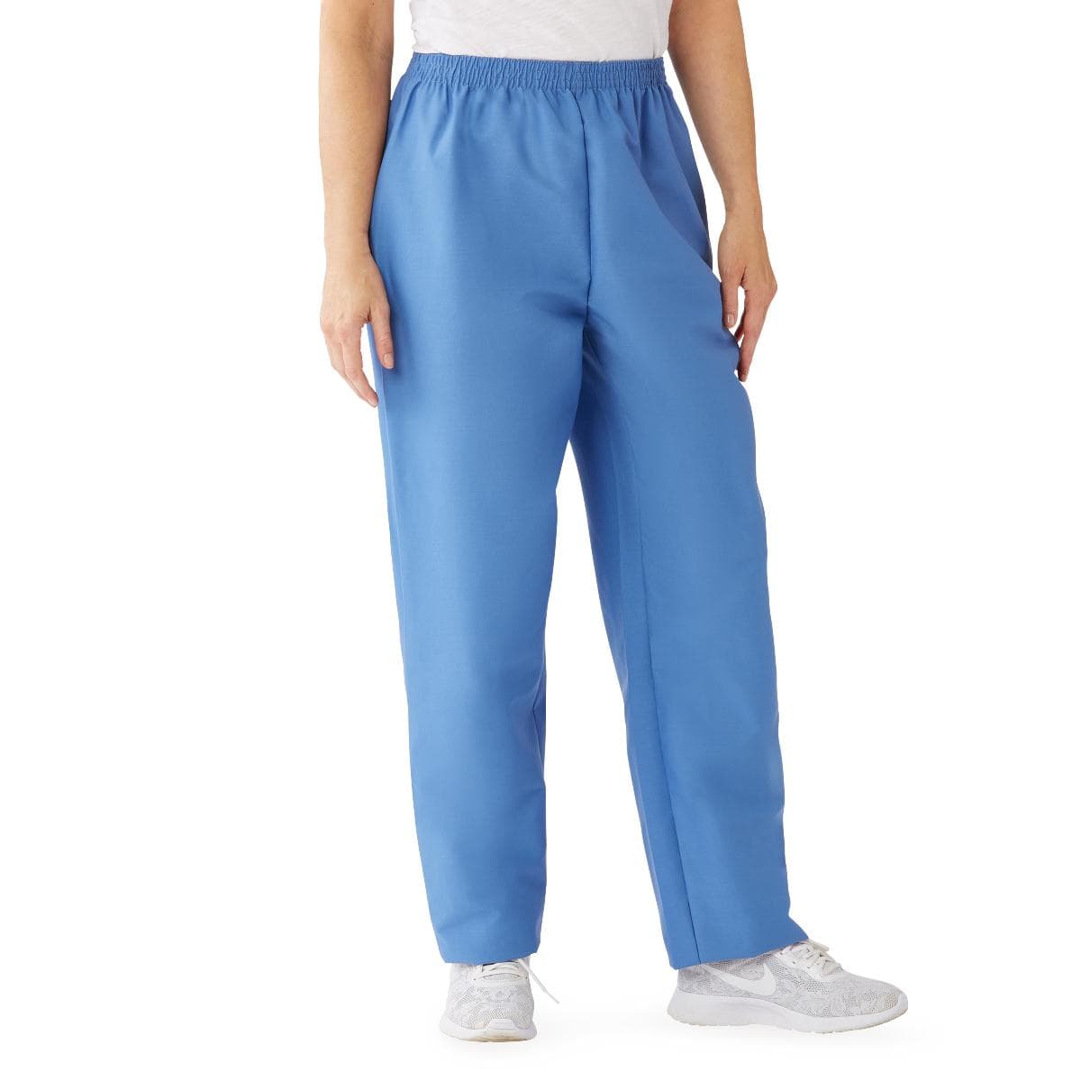 Medline Comfortease Women's Elastic Waist Scrub Pant, Ceil Blue, 2XLarge - Image 1