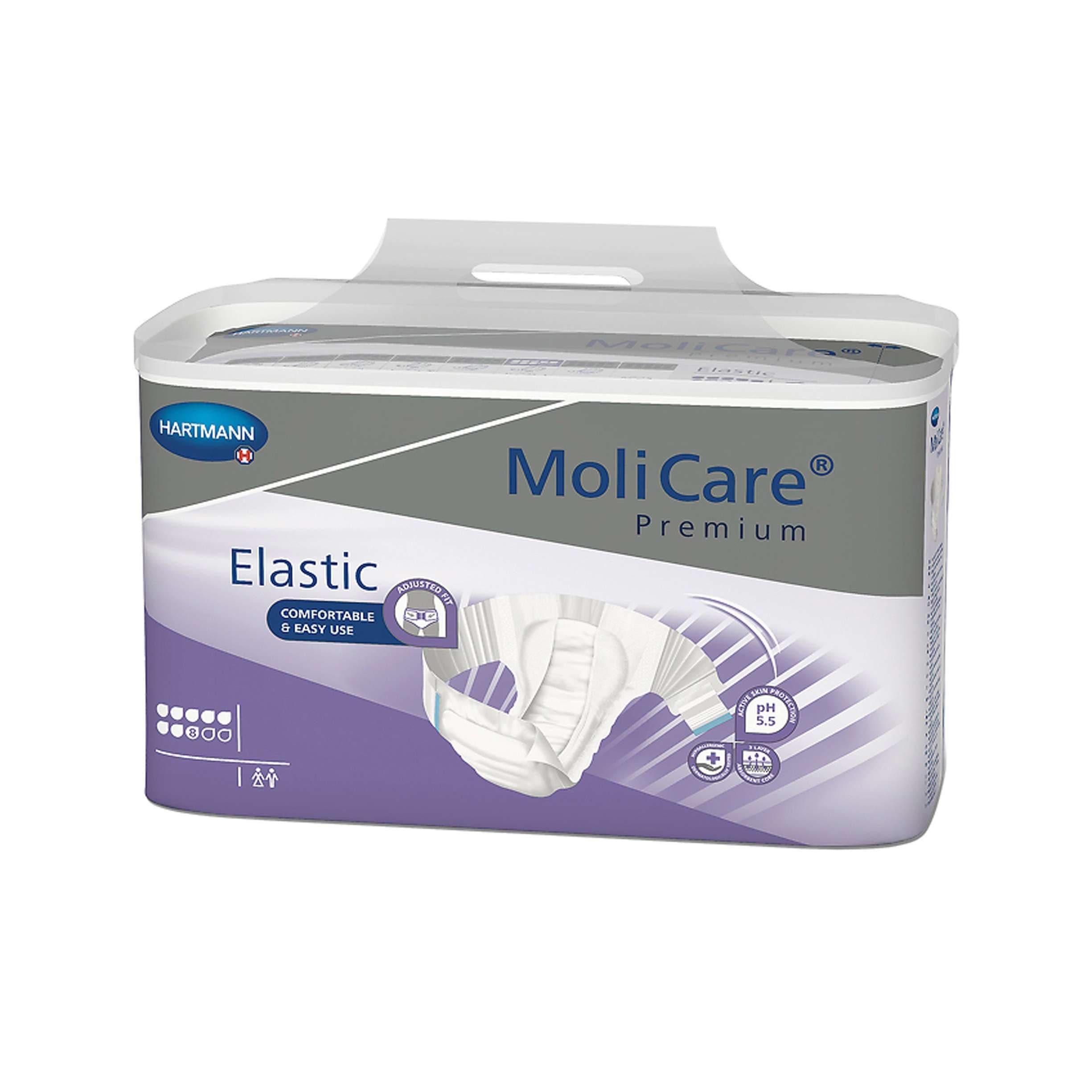 MoliCare Premium 8D Elastic Brief, Medium - Case of 78 - Image 1